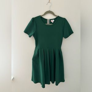 Solid green Lularoe Amelia dress medium